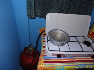 gas stove boiling water